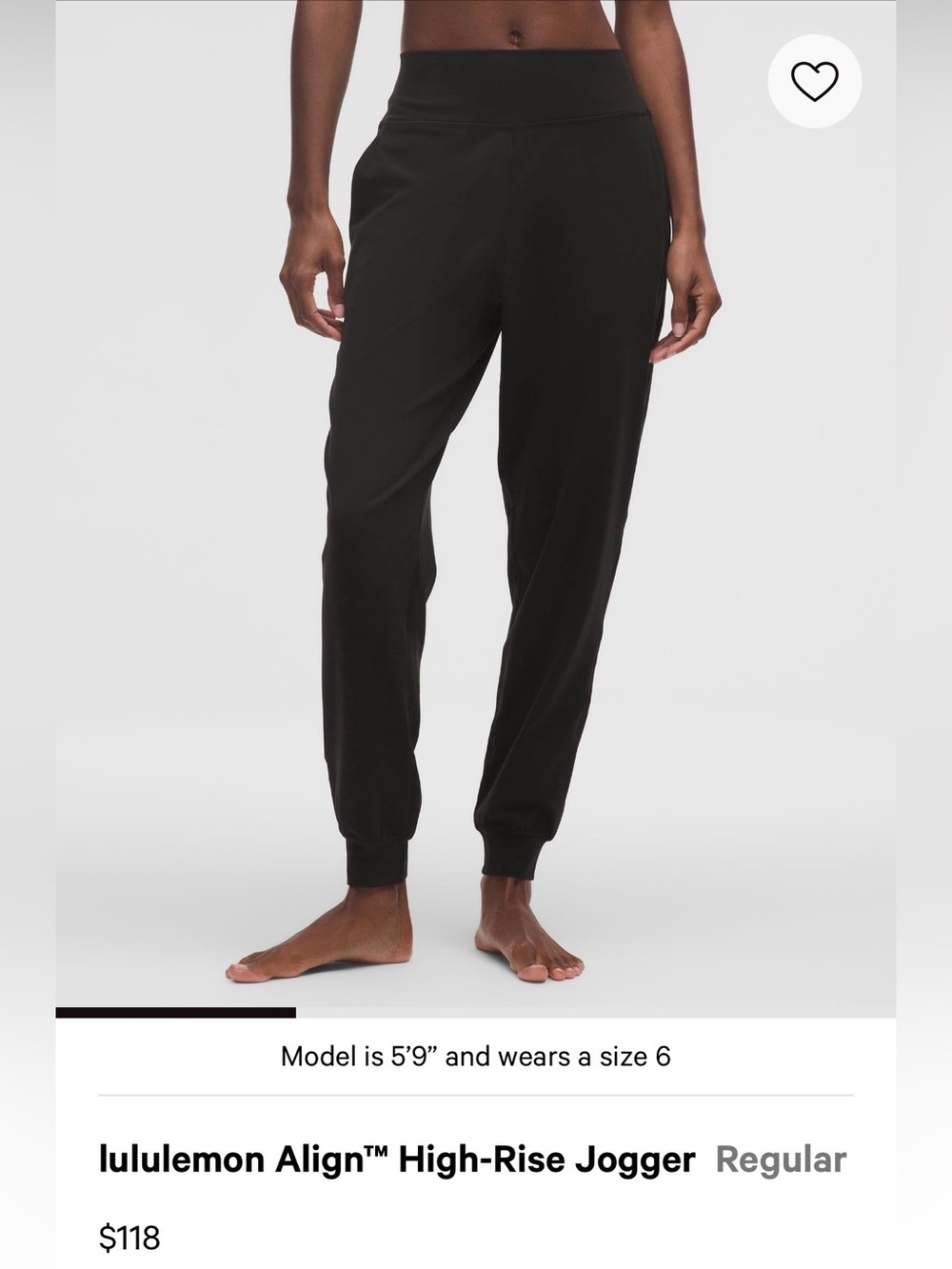lululemon Align™ High-Rise Jogger — Black